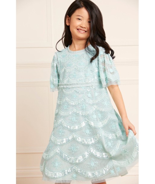 Needle & Thread Girls Fifi Dress in Green l'évolution des habitudes 