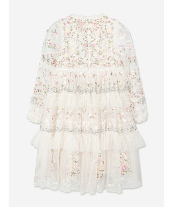 Needle & Thread Girls Primrose Bouquet Dress in Cream ouvre sa boutique