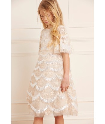 Needle & Thread Girls Fifi Dress in Cream offre 