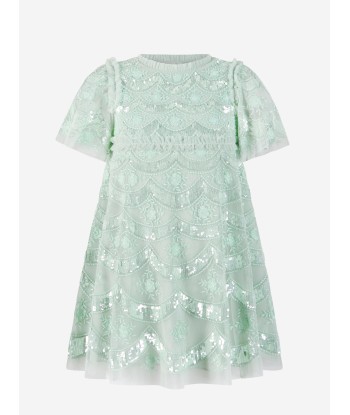 Needle & Thread Girls Fifi Dress in Green l'évolution des habitudes 