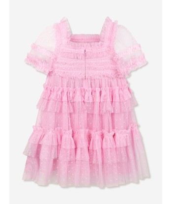 Needle & Thread Girls Peaches Smocked Dress in Pink votre restaurant rapide dans 