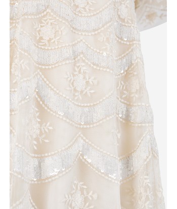 Needle & Thread Girls Fifi Dress in Cream offre 