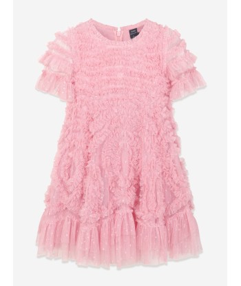 Needle & Thread Girls Verity Ruffle Dress in Pink store