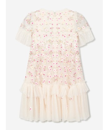 Needle & Thread Girls Evening Primrose Dress in Cream outlet