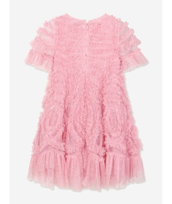 Needle & Thread Girls Verity Ruffle Dress in Pink store