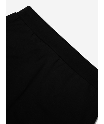 MARNI Girls Logo Midi Skirt in Black Pour