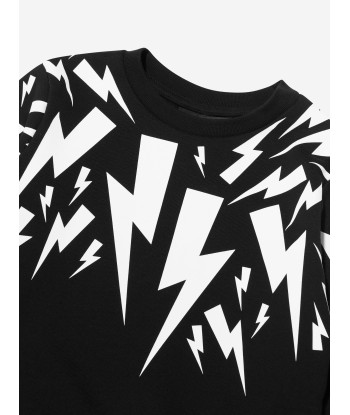 Neil Barrett Boys Lightning Bolt Print Sweatshirt vous aussi creer 