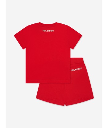 Neil Barrett Baby Boys T-Shirt And Shorts Set in Red france