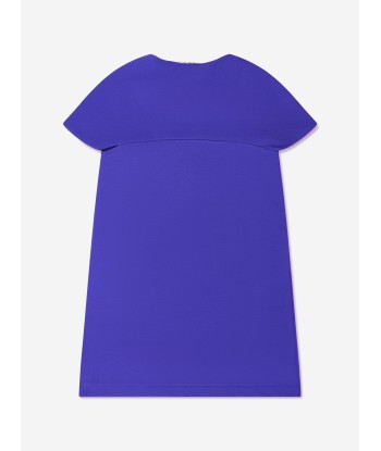 MARNI Girls Zip Up Flower Dress in Blue les ctes