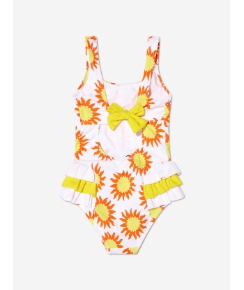 Nessi Byrd Girls Ursula Swimsuit in White les ctes