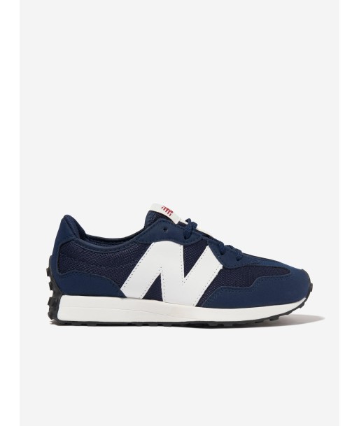 New Balance Kids 327 Lace Up Logo Trainers in Blue acheter