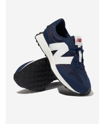 New Balance Kids 327 Lace Up Logo Trainers in Blue acheter