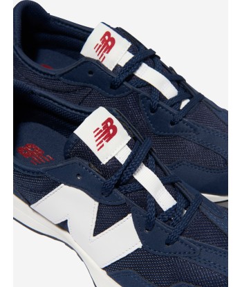 New Balance Kids 327 Lace Up Logo Trainers in Blue acheter