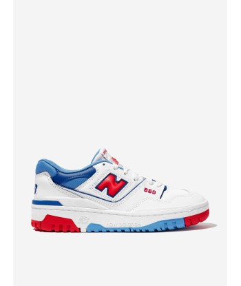 New Balance Boys 550 Logo Trainers in White français