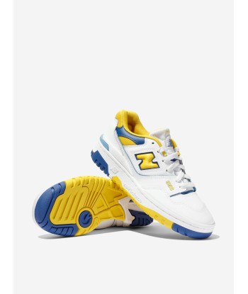 New Balance Kids 550 Logo Trainers in White les ligaments