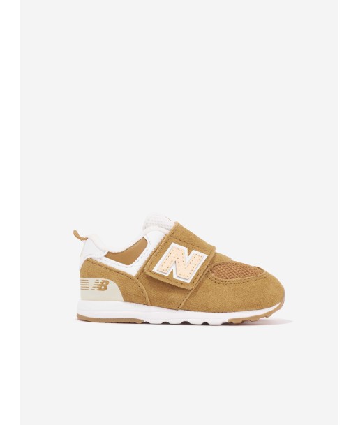 New Balance Kids 574 Logo Trainers in Beige la colonne vertébrale