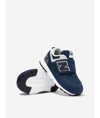 New Balance Baby 574 Logo Trainers in Navy prix