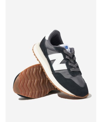 New Balance Kids 237 Lace Up Logo Trainers in Black Vous souhaitez 