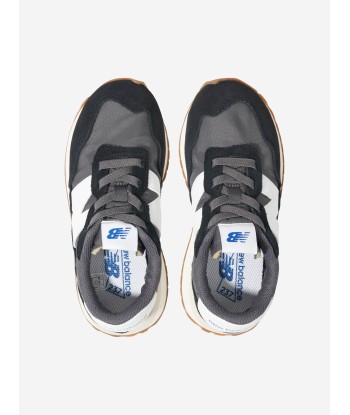 New Balance Kids 237 Lace Up Logo Trainers in Black Vous souhaitez 