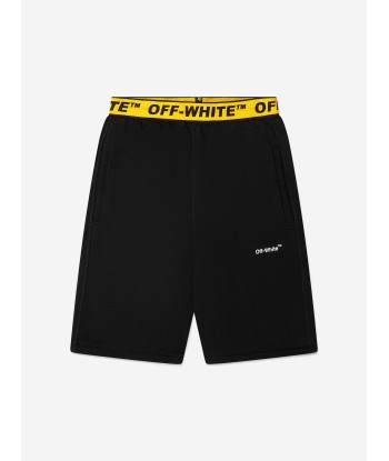 Off-White Boys Logo Industrial Sweat Shorts In Black Venez acheter