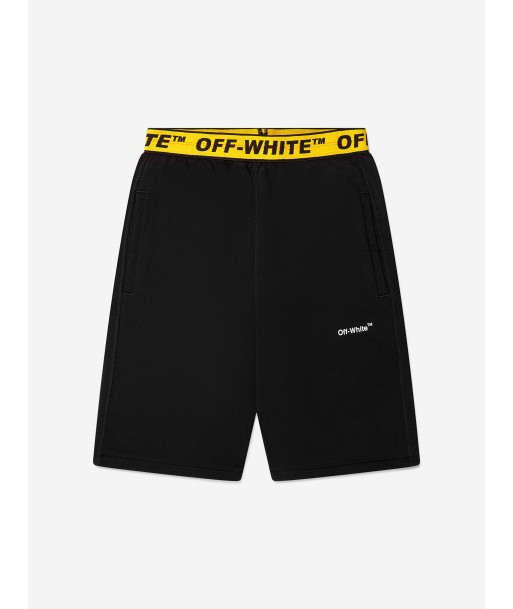 Off-White Boys Logo Industrial Sweat Shorts In Black Venez acheter