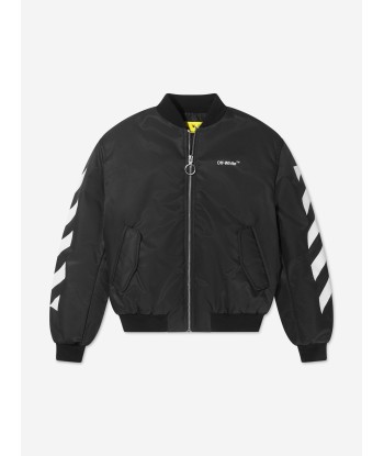 Off-White Boys Helvetica Bomber Jacket livraison gratuite