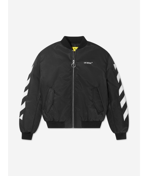 Off-White Boys Helvetica Bomber Jacket livraison gratuite