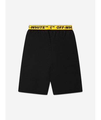 Off-White Boys Logo Industrial Sweat Shorts In Black Venez acheter