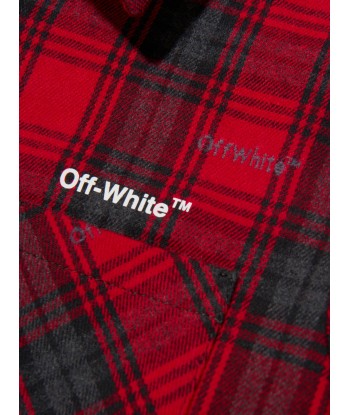 Off-White Boys Rubber Arrow Check Flannel Shirt Faites des économies