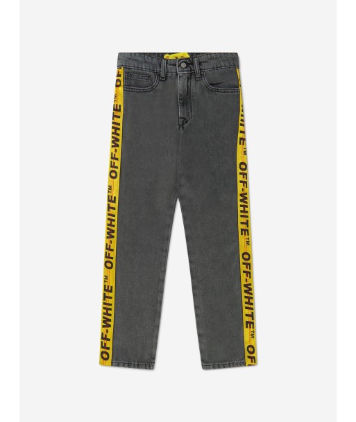 Off-White Boys Industrial Logo Denim Jeans Toutes les collections ici