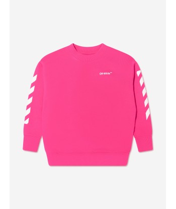 Off-White Girls Rubber Arrow Crew Neck Sweatshirt pas cher