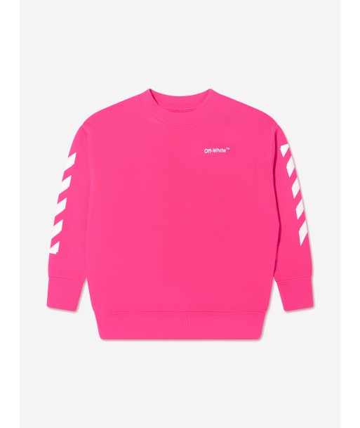 Off-White Girls Rubber Arrow Crew Neck Sweatshirt pas cher