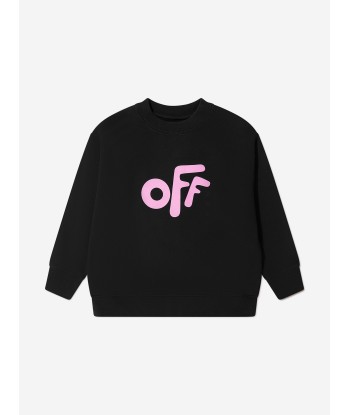 Off-White Girls Off Rounded Crew Neck Sweatshirt d'Europe débarque