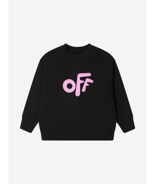 Off-White Girls Off Rounded Crew Neck Sweatshirt d'Europe débarque