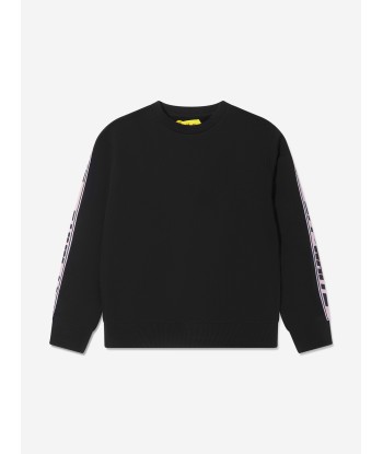 Off-White Girls Logo Band Crew Neck Sweatshirt en stock