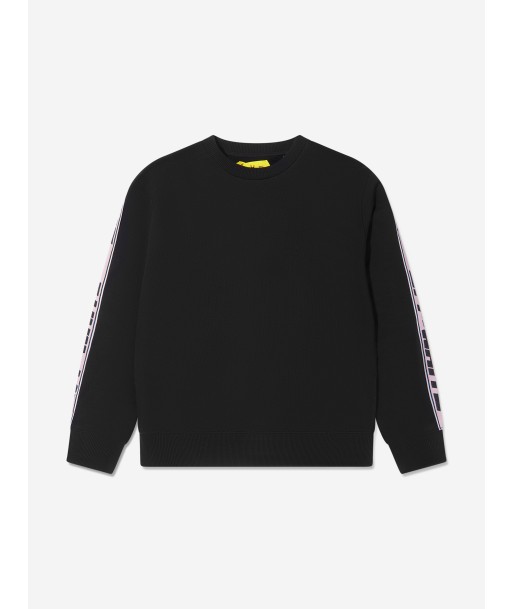 Off-White Girls Logo Band Crew Neck Sweatshirt en stock