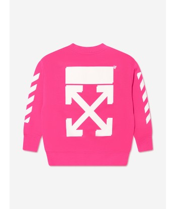 Off-White Girls Rubber Arrow Crew Neck Sweatshirt pas cher