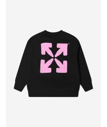 Off-White Girls Off Rounded Crew Neck Sweatshirt d'Europe débarque