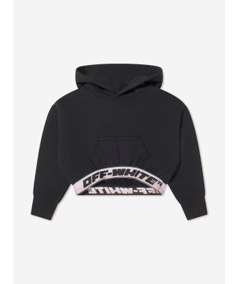 Off-White Girls Logo Band Cropped Hoodie prix