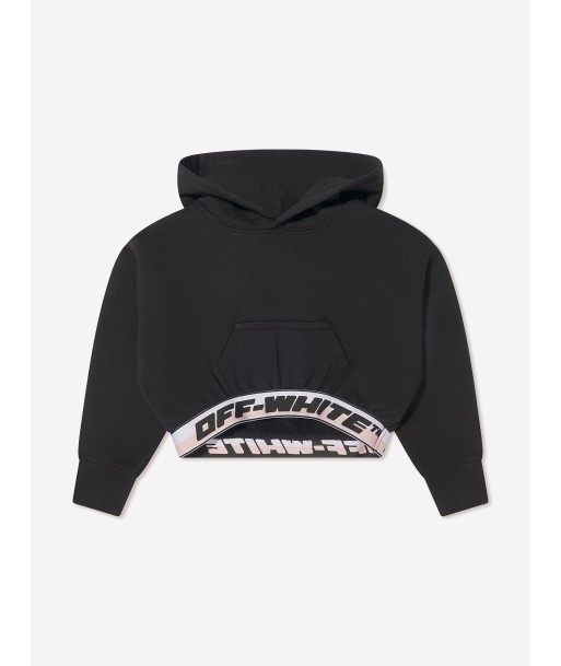 Off-White Girls Logo Band Cropped Hoodie prix