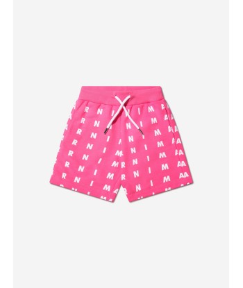 MARNI Kids Logo Print Shorts in Pink suggérées chez