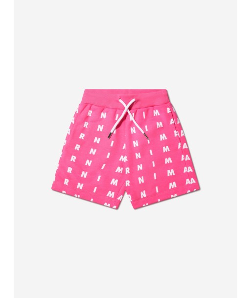 MARNI Kids Logo Print Shorts in Pink suggérées chez