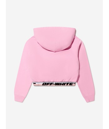 Off-White Girls Logo Band Cropped Hoodie votre