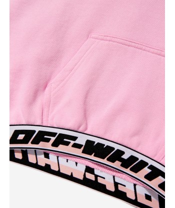 Off-White Girls Logo Band Cropped Hoodie votre