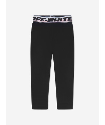 Off-White Girls Logo Band Leggings in Black Véritable concentré