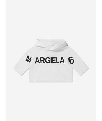 MM6 Maison Margiela Kids Cropped Logo Hoodie store