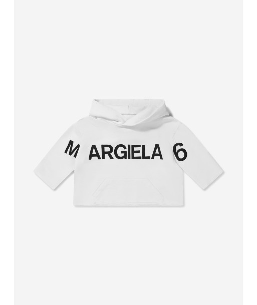 MM6 Maison Margiela Kids Cropped Logo Hoodie store