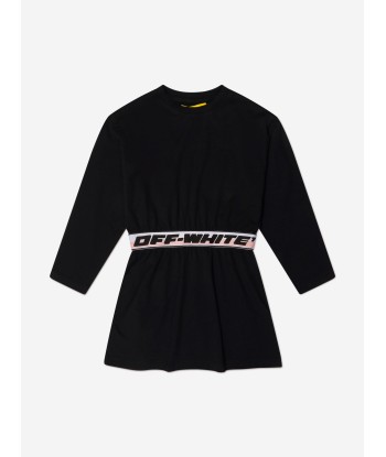 Off-White Girls Logo Band Long Sleeve Dress de la marque