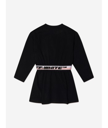 Off-White Girls Logo Band Long Sleeve Dress de la marque