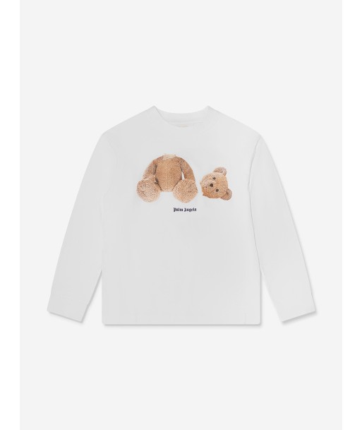 Palm Angels Kids Bear Long Sleeve T-Shirt pas cher